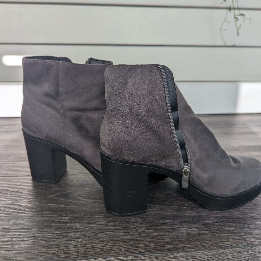 Gray Platform Booties - image 3